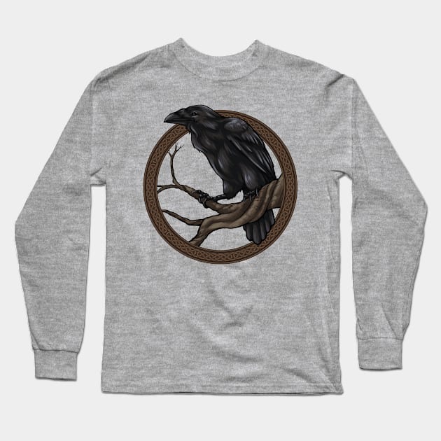 Munin Long Sleeve T-Shirt by AniaArtNL